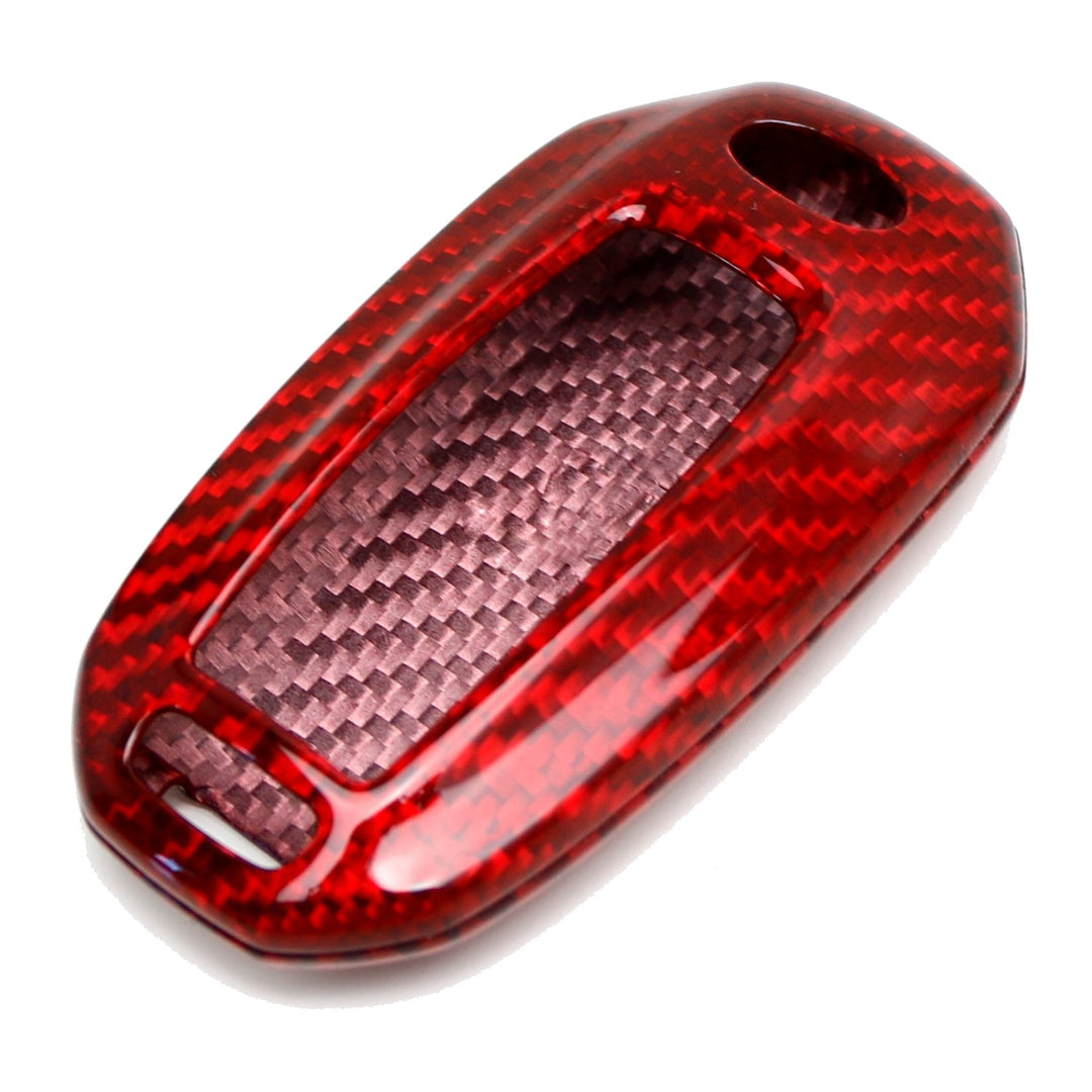 Red Carbon Fiber Key Fob Shell for 2020-2023 Infiniti Q50, 2020-2021 Q60 QX50 QX60