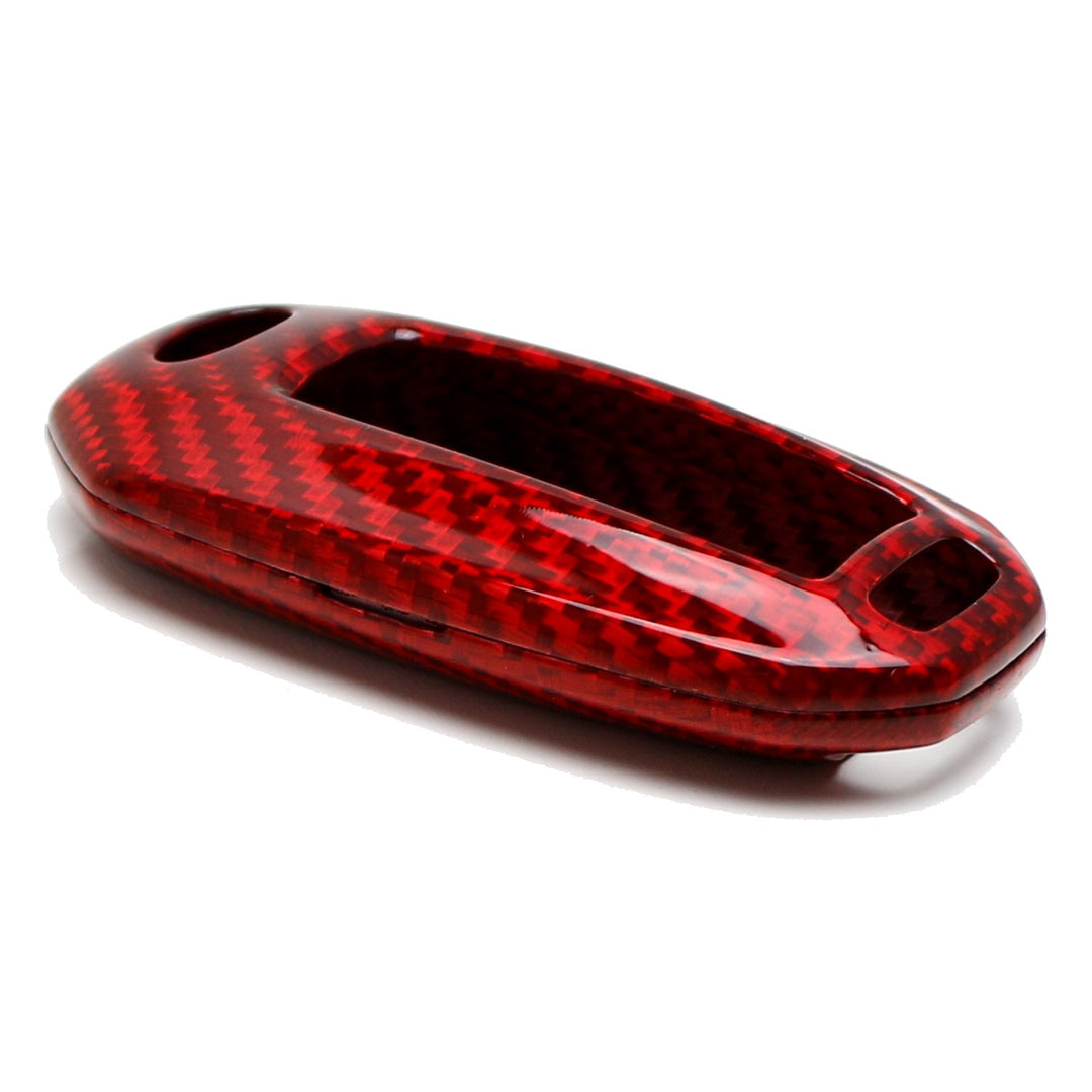 Red Carbon Fiber Key Fob Shell for 2020-2023 Infiniti Q50, 2020-2021 Q60 QX50 QX60