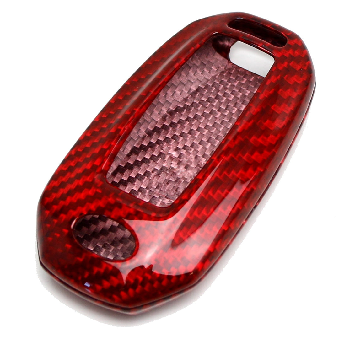 Red Carbon Fiber Key Fob Shell for 2020-2023 Infiniti Q50, 2020-2021 Q60 QX50 QX60