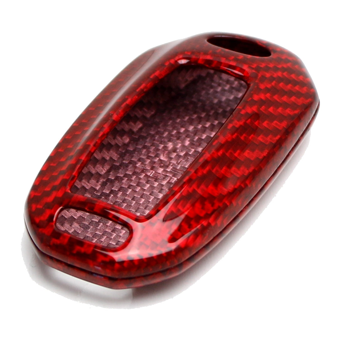 Red Carbon Fiber Key Fob Shell for 2020-2023 Infiniti Q50, 2020-2021 Q60 QX50 QX60