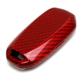 Red Carbon Fiber Key Fob Shell for 2020-2023 Infiniti Q50, 2020-2021 Q60 QX50 QX60