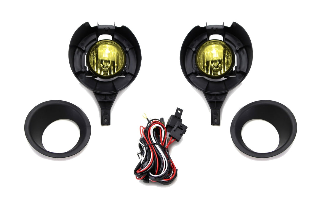 Yellow Lens Fog Lights with Bezels and Wiring for 2005-2020 Nissan Frontier