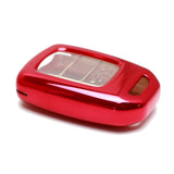 Red TPU Key Fob Case with Face Cover for 2016-2024 Honda Civic, 2016-2021 Accord, 2016-2022 CR-V and HR-V