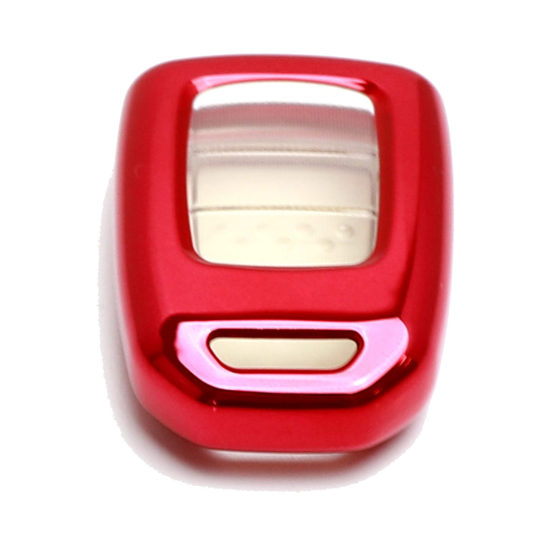 Red TPU Key Fob Case with Face Cover for 2016-2024 Honda Civic, 2016-2021 Accord, 2016-2022 CR-V and HR-V