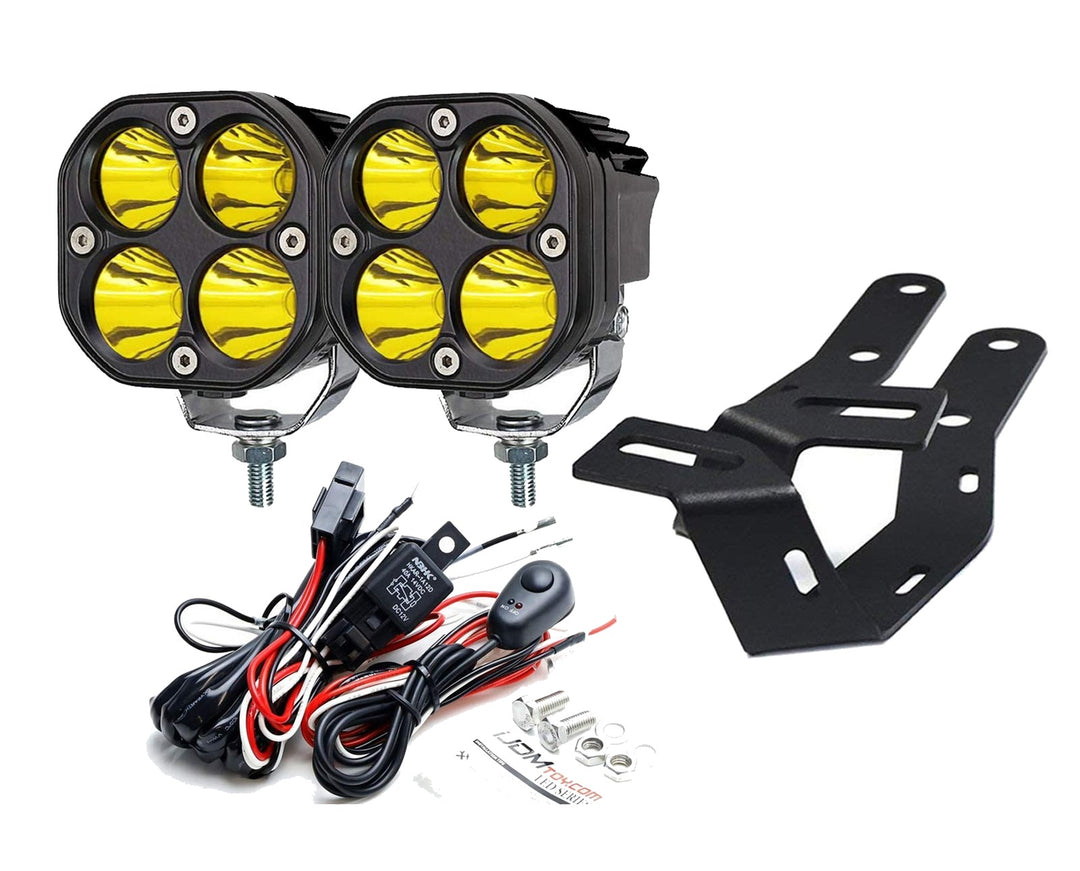 Yellow LED A-Pillar Pod Light Kit for 2016-2022 Toyota Tacoma