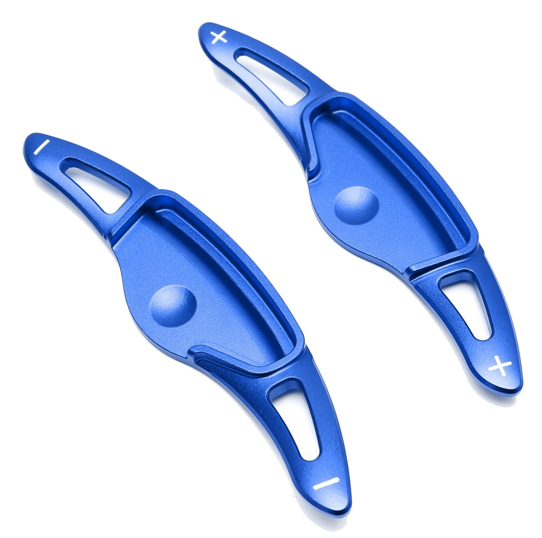 Blue Aluminum Paddle Shifter Extensions for 2017-2019 Hyundai Elantra Ioniq, 2018-2019 Kona and 2019 Veloster