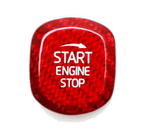Red Carbon Fiber Engine Start Button Cover for 2016-2022 Volvo XC90 XC60 XC40 S90 S60 V90 V60