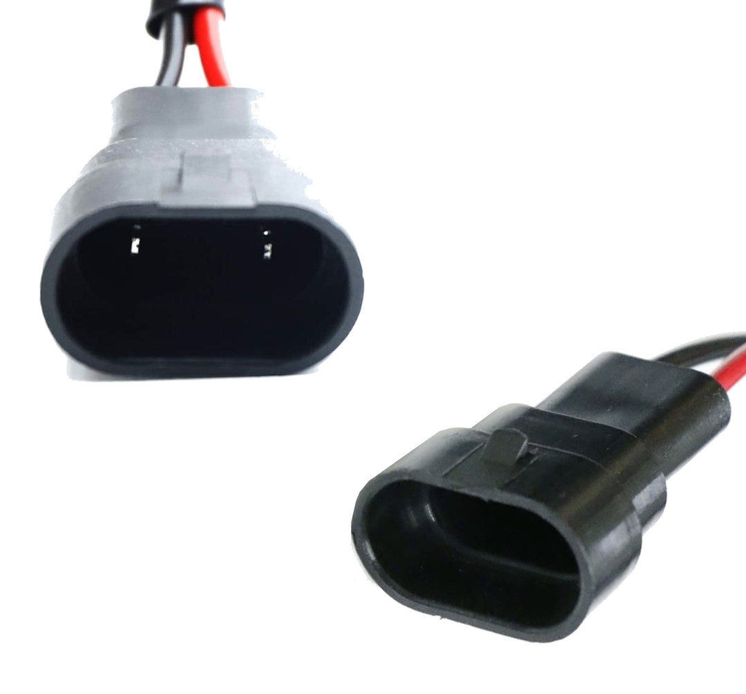 9005 9006 H10 Male and Female Pigtail Adapters