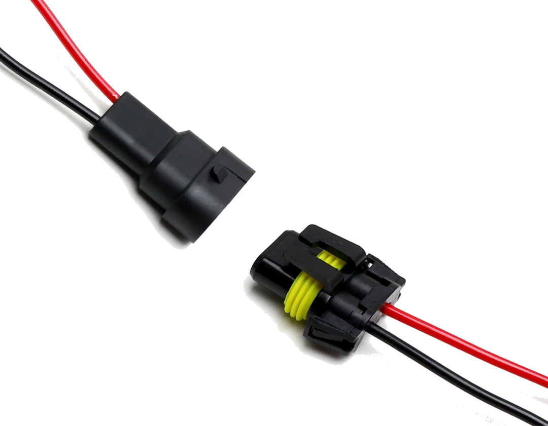 9005 9006 H10 Male and Female Pigtail Adapters
