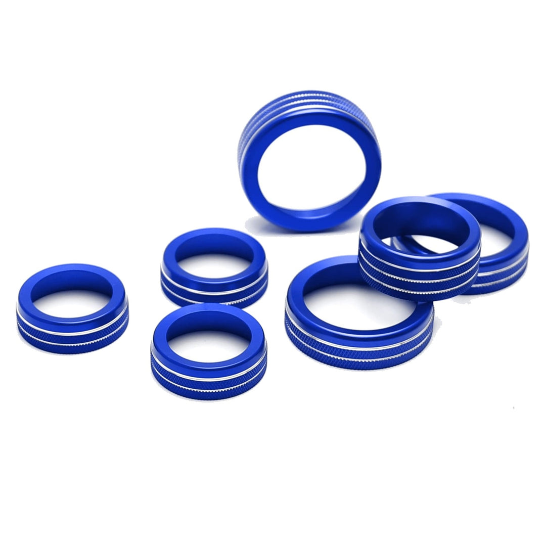 Blue Aluminum Knob Cover Set for 2021-2022 Ford F-150