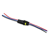 3-Wire Waterproof Male and Female Pigtail Connectors with 18 AWG Wires