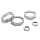 Silver Aluminum Climate and Stereo Knob Covers for 2022-2026 Subaru BRZ and Toyota GR86
