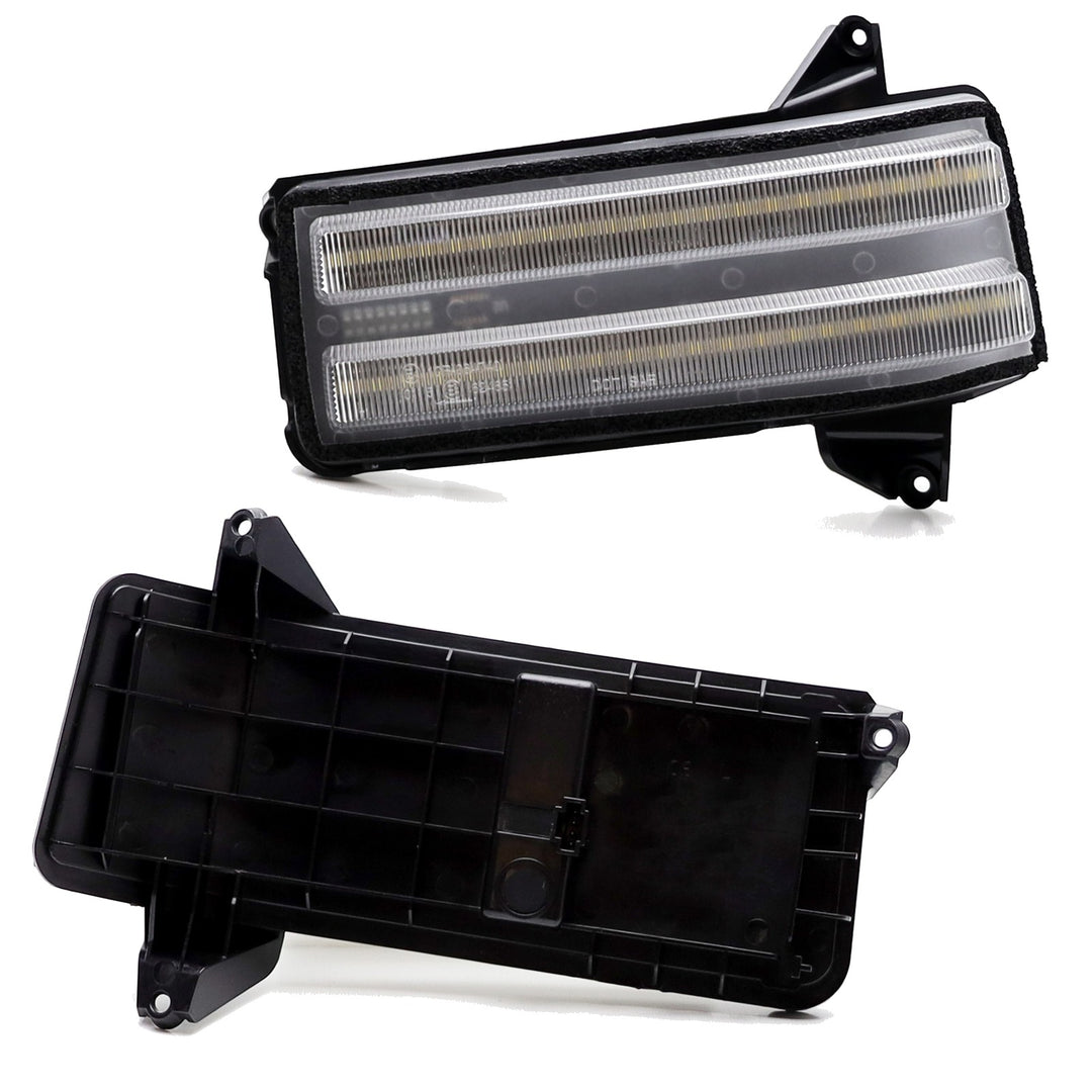 Clear Switchback Sequential LED Side Mirror Lights for 2020-2024 Chevrolet Silverado GMC Sierra 2500 HD 3500 HD 84468924