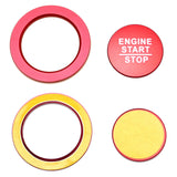 Red Engine Start Button with Surround Ring for 2016-2024 Honda Civic