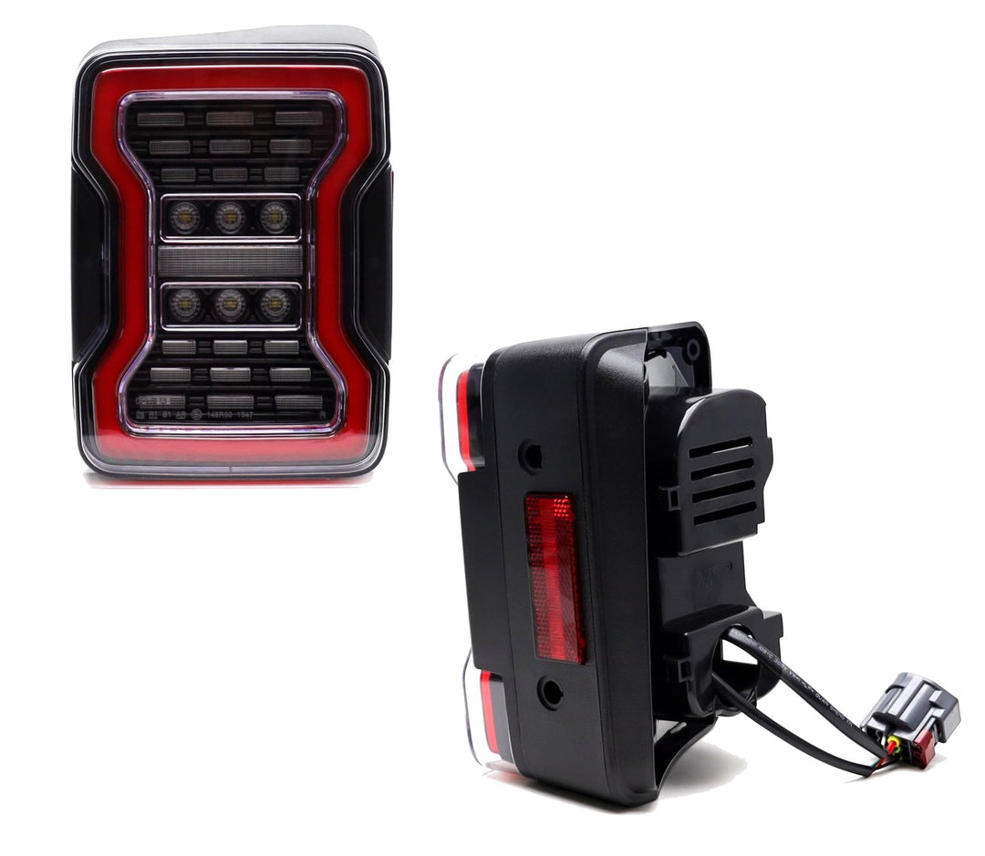 LED Tail Light Assemblies for 2007-2017 Jeep Wrangler JK 55078146AC