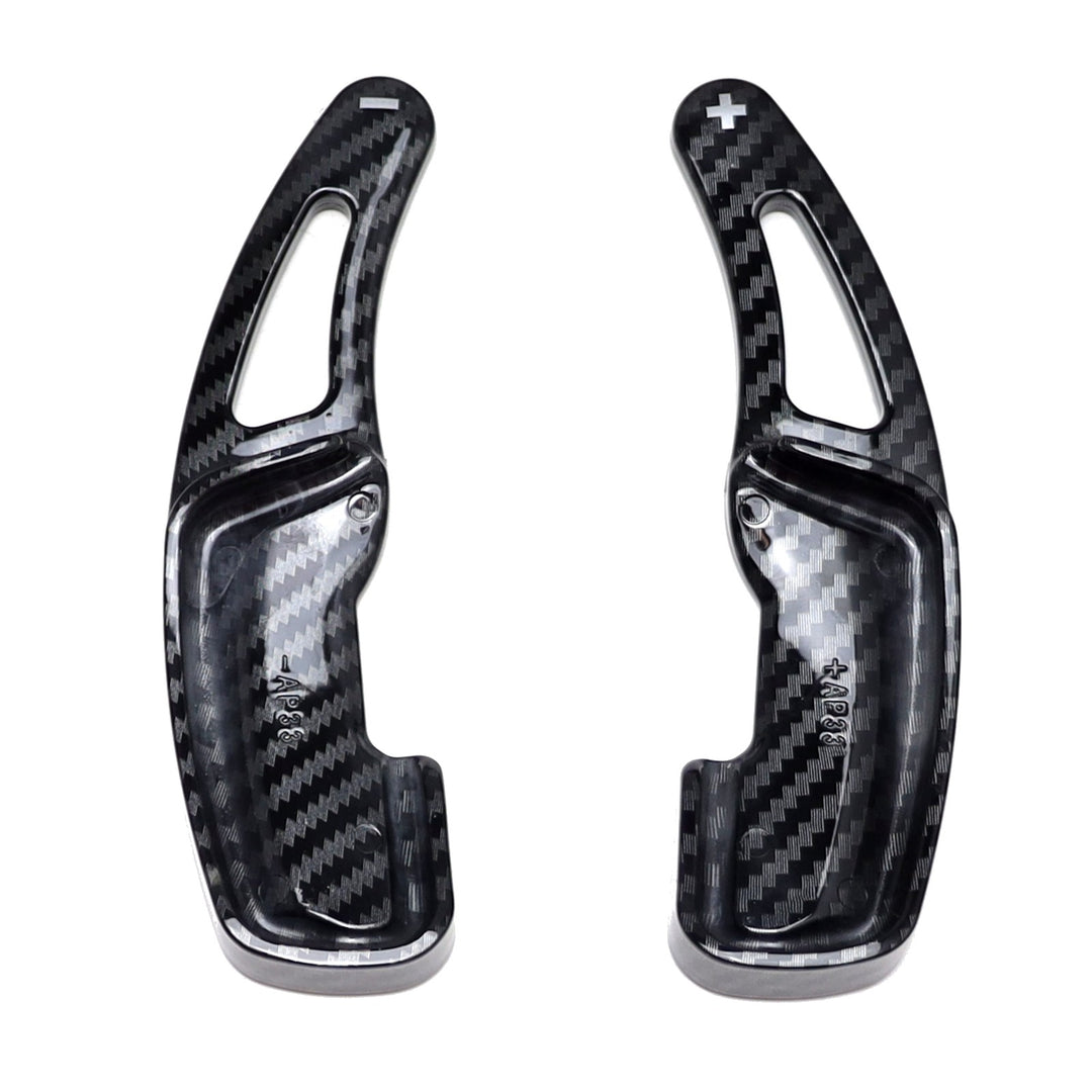 Twill-Weave Carbon Pattern Paddle Shifter Extensions for 2013-2020 Lexus GS350 and 2016-2022 RX350