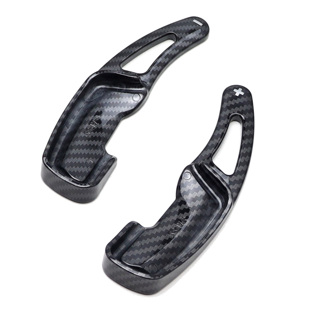 Twill-Weave Carbon Pattern Paddle Shifter Extensions for 2013-2020 Lexus GS350 and 2016-2022 RX350