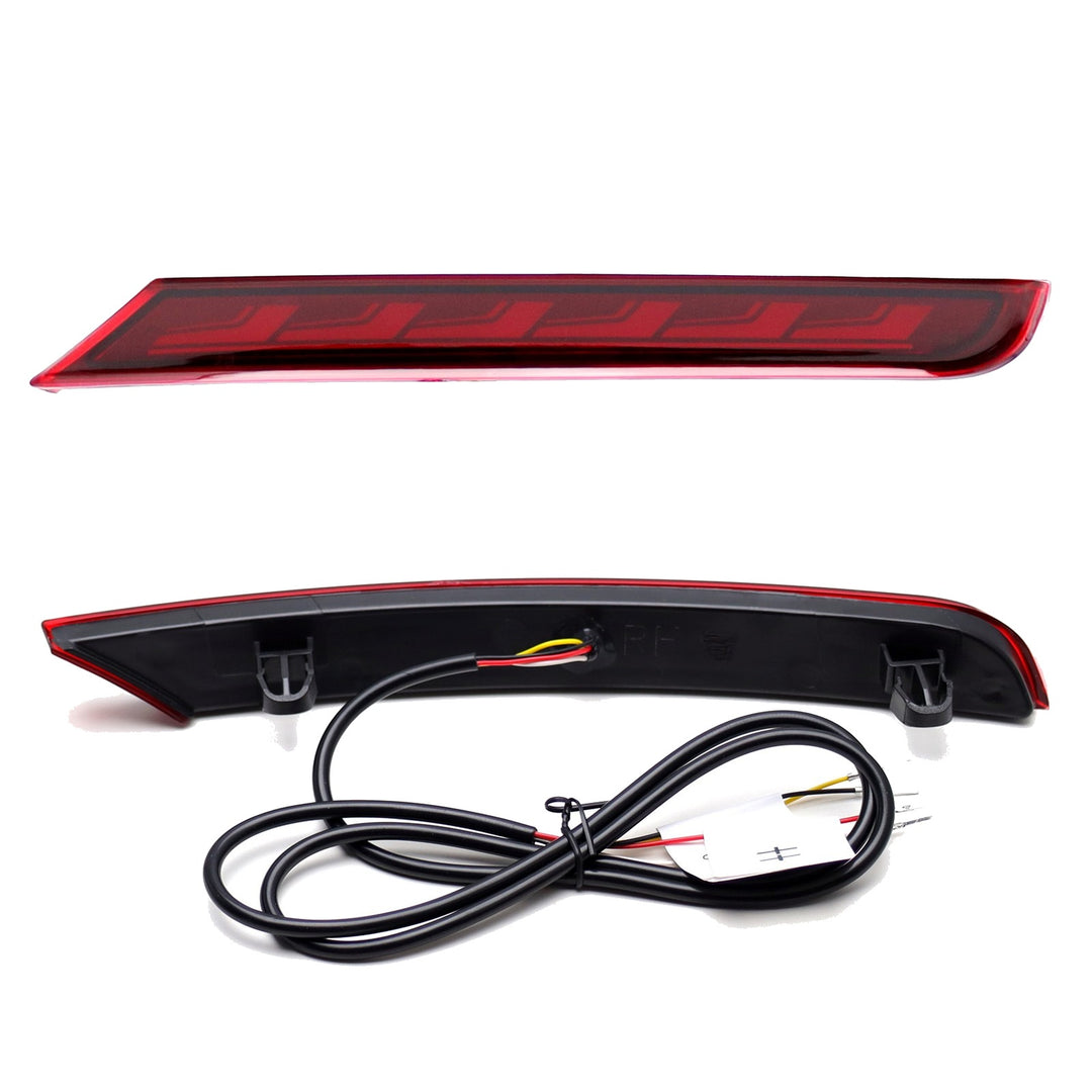 Dark Red LED Rear Bumper Reflector Lights for 2020-2022 Volkswagen Passat 561945105B