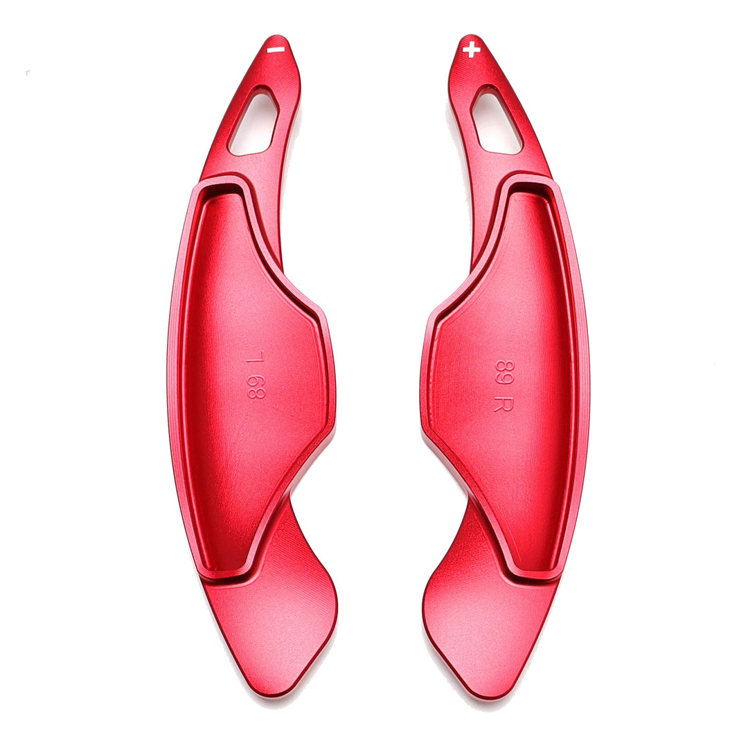 Red Aluminum Paddle Shifter Extensions for 2014-2024 Cadillac ATS CT6 XT5