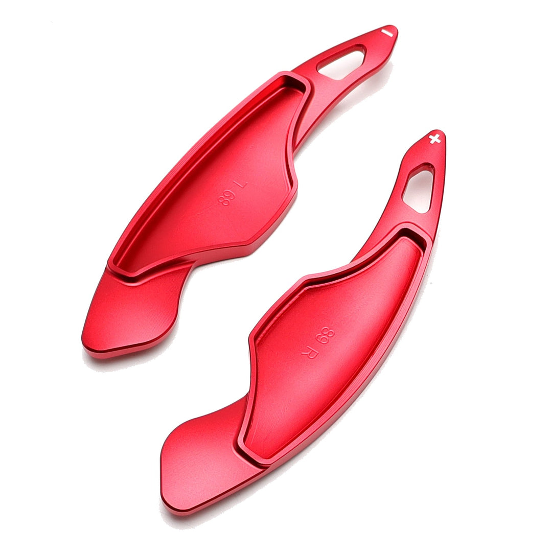 Red Aluminum Paddle Shifter Extensions for 2014-2024 Cadillac ATS CT6 XT5
