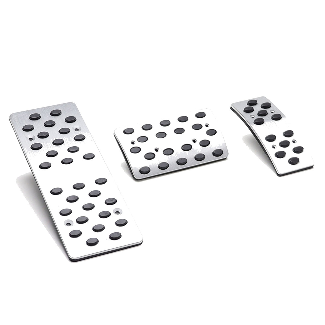3-Piece Bolt-On Aluminum Pedal Cover Set for Automatic Transmissions