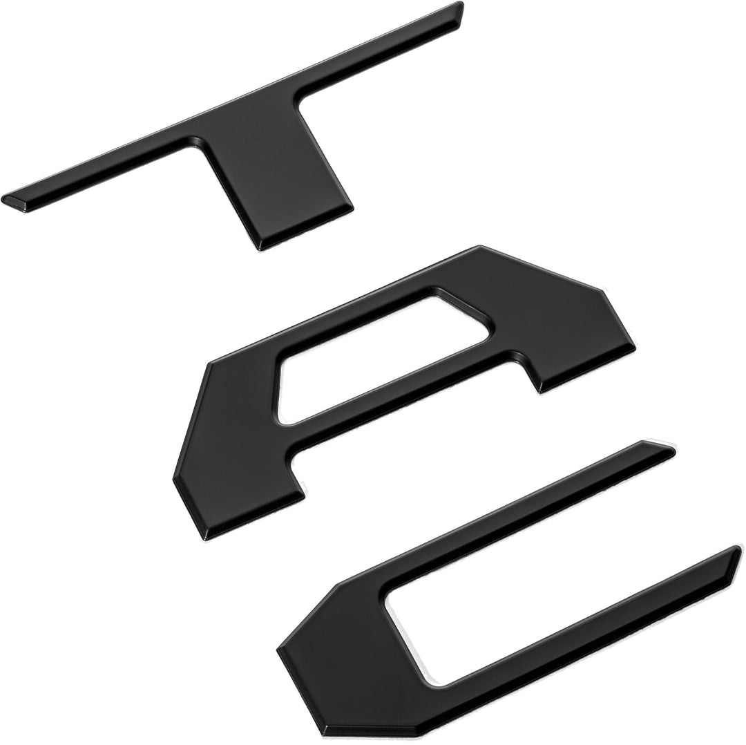 Matte Black 3D Raised Tailgate Letter Inserts for 2024-2026 Toyota Tacoma