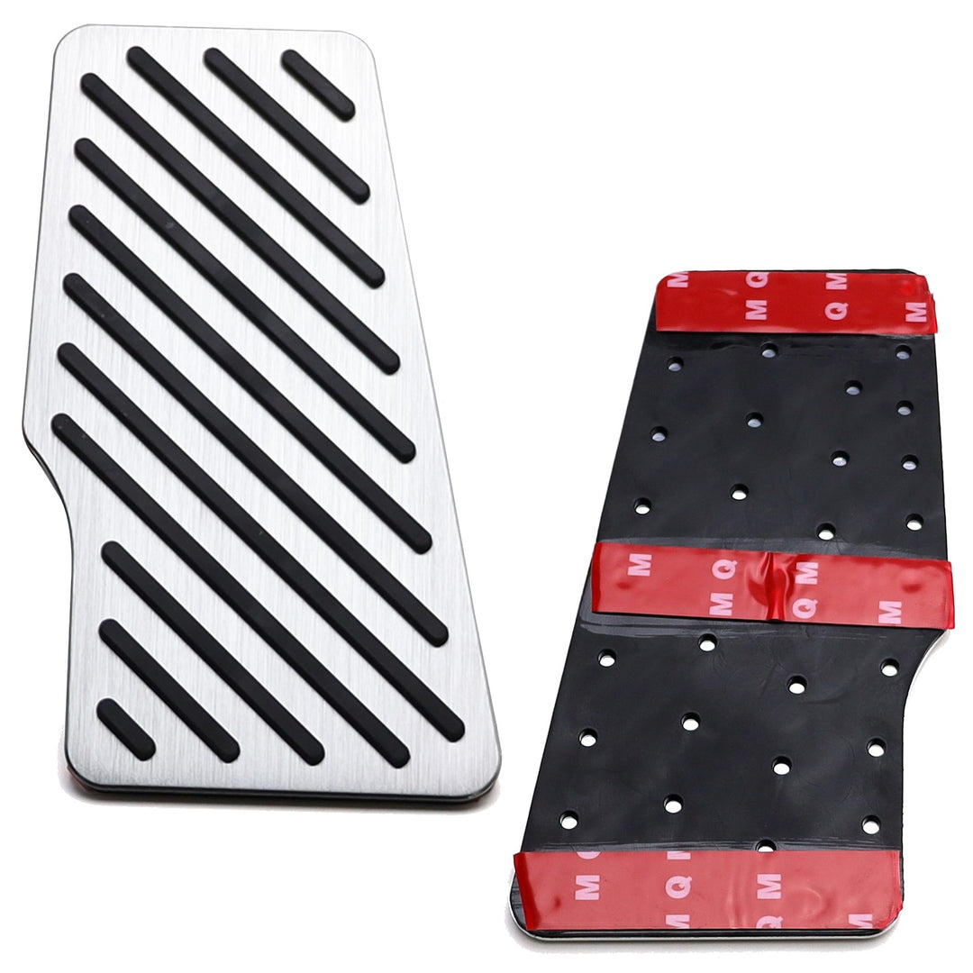 Silver Aluminum Dead Pedal Footrest Cover for 2018-2027 Toyota Camry and 2019-2022 Avalon