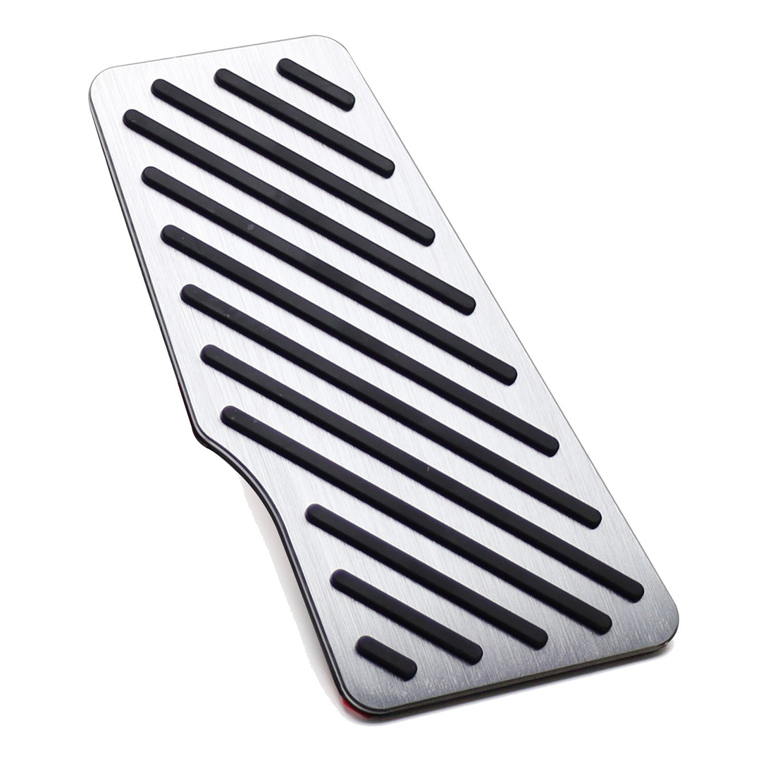 Silver Aluminum Dead Pedal Footrest Cover for 2018-2027 Toyota Camry and 2019-2022 Avalon