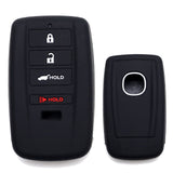 Black Silicone Key Fob Cover for 2014-2020 Acura ILX MDX RDX RLX TLX