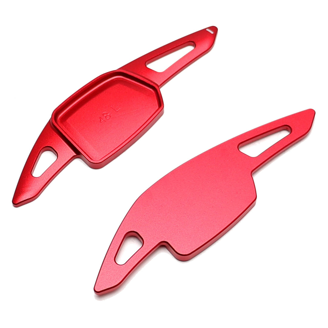 Red Aluminum Paddle Shifter Extensions for 2022-2026 Audi Q4 e-tron A5 A6