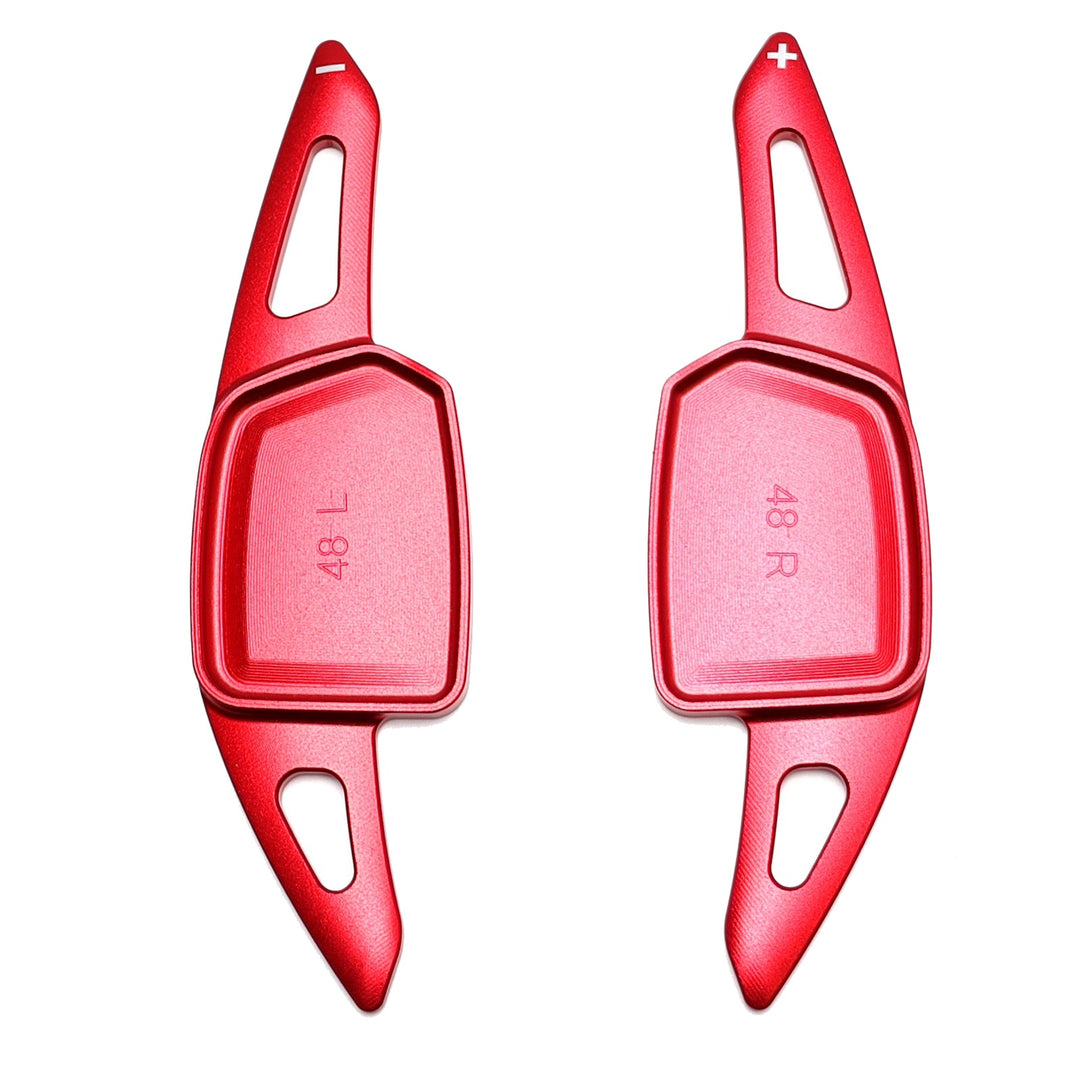 Red Aluminum Paddle Shifter Extensions for 2022-2026 Audi Q4 e-tron A5 A6