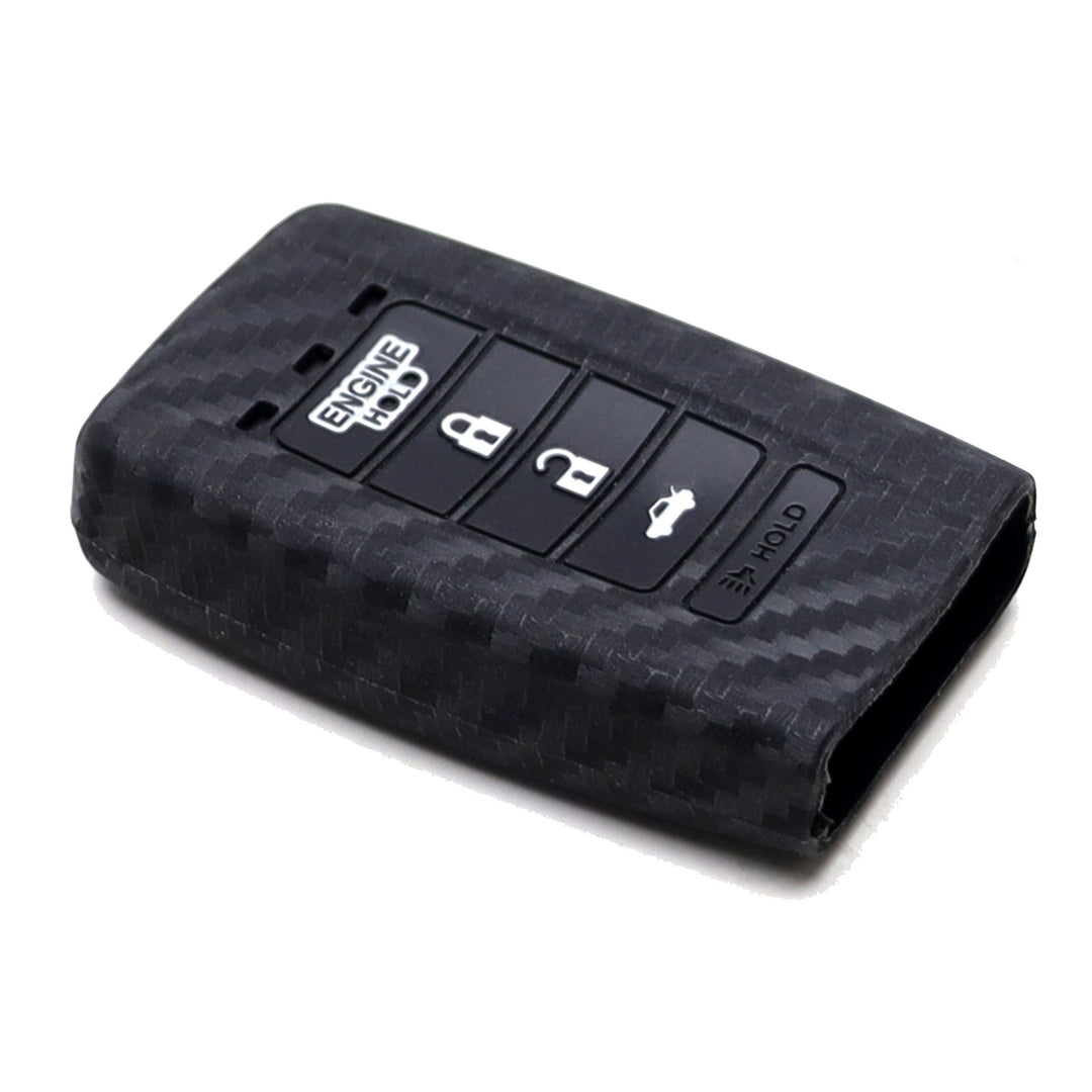 Carbon Fiber Pattern Silicone Key Cover for 2014-2021 Acura MDX RDX 5-Button Smart Key