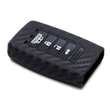Carbon Fiber Pattern Silicone Key Cover for 2014-2021 Acura MDX RDX 5-Button Smart Key