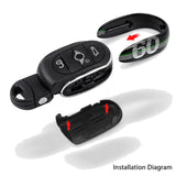 Black and White Key Cap Shell for 2014-2022 MINI Cooper Clubman Countryman