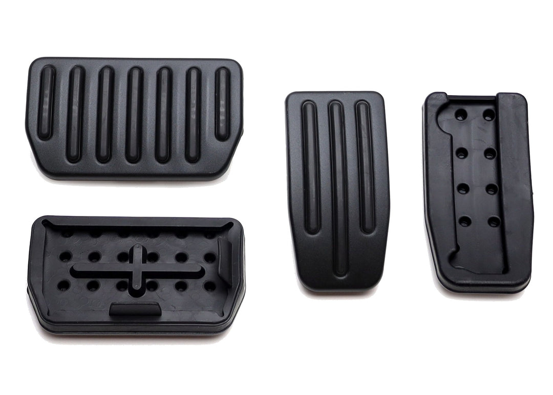 Black Gas Brake Pedal and Footrest Covers for 2012-2021 Tesla Model S and 2016-2023 Model X