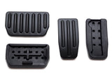 Black Gas Brake Pedal and Footrest Covers for 2012-2021 Tesla Model S and 2016-2023 Model X