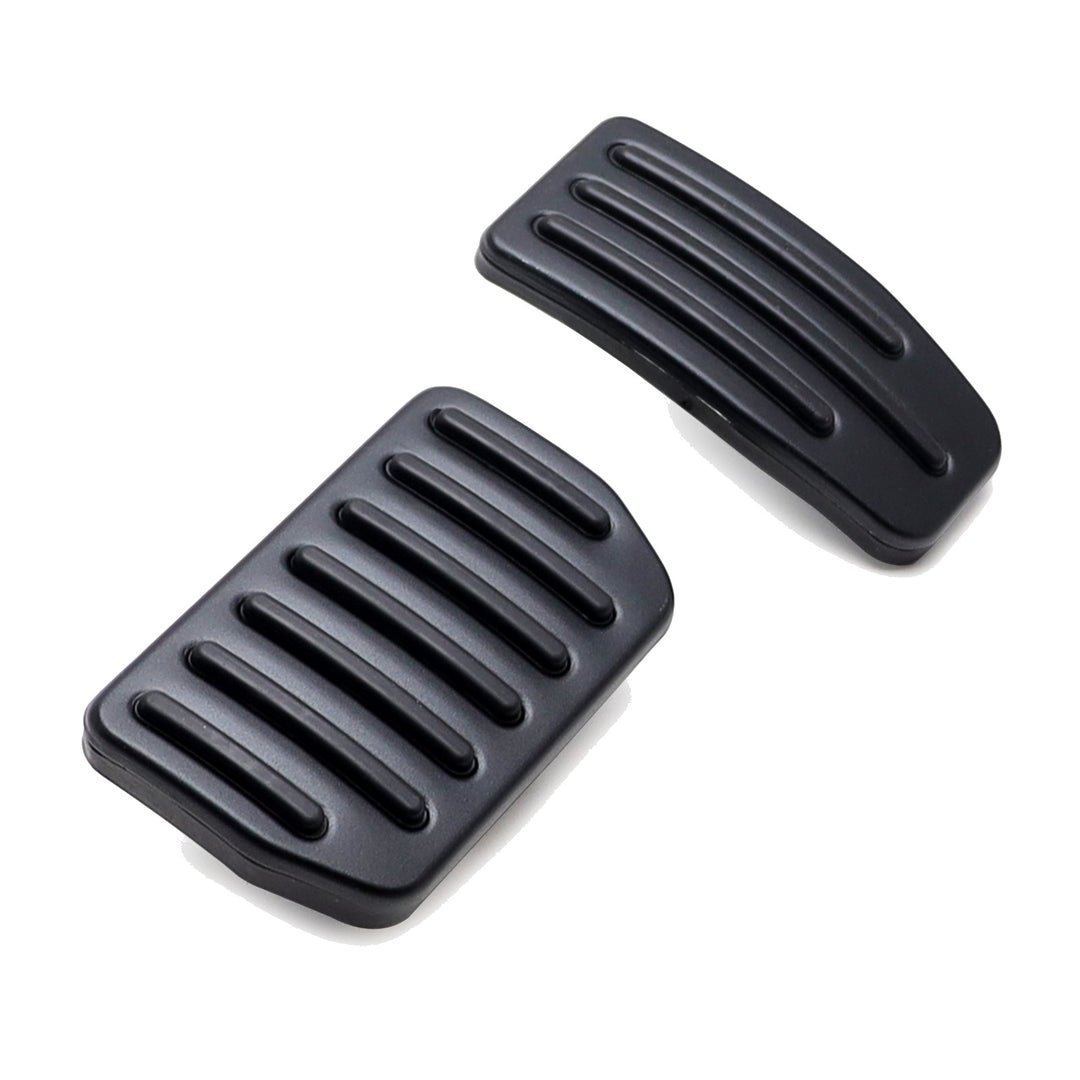 Black Gas Brake Pedal and Footrest Covers for 2012-2021 Tesla Model S and 2016-2023 Model X