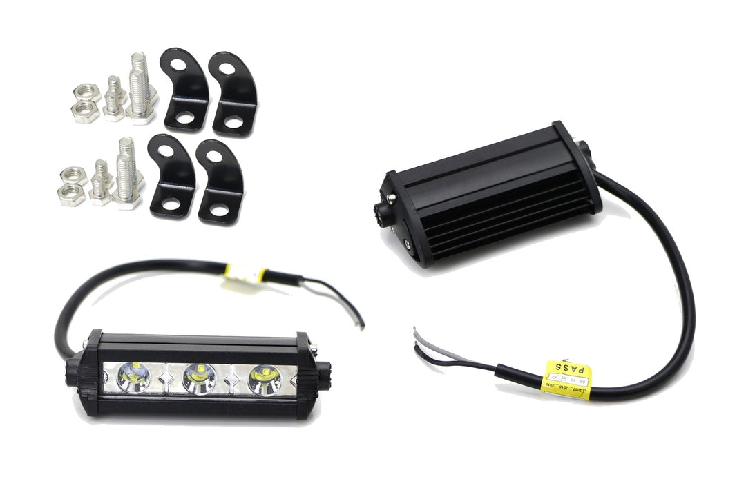 White LED Daytime Running Lights for Grille or Lower Bumper Universal
