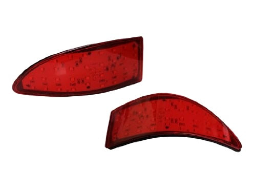 Red LED Rear Bumper Reflector Lights for 2006-2013 Lexus IS250 and IS350 81920-53020