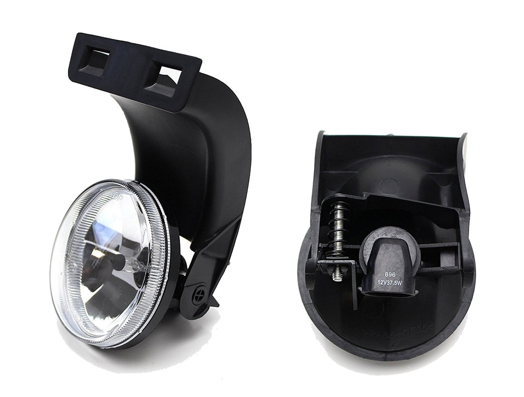 Clear Fog Lights with Halogen Bulbs for 1994-2001 Dodge Ram 1500 and 1994-2002 Ram 2500, 3500 55055180