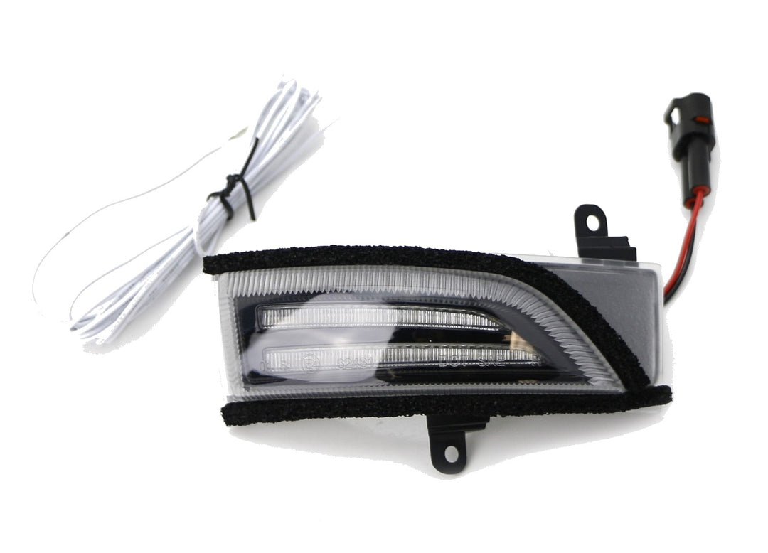 Clear Switchback Sequential LED Mirror Turn Signals for 2014-2020 Subaru WRX, Legacy, Outback and 2013-2016 Impreza