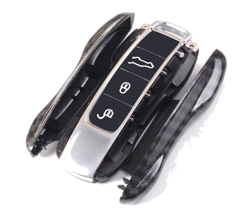Carbon Pattern Key Fob Side Shell for 2017-2020 Porsche Panamera, 2019-2021 Cayenne and 2020-2024 Taycan
