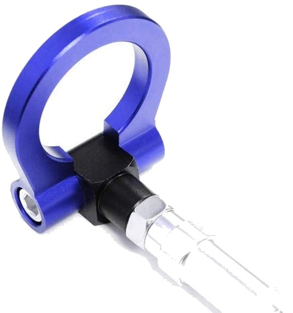 Blue Aluminum Front Tow Hook for 2008-2016 Mitsubishi Lancer Evolution X