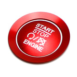 Red Engine Start Button Cover and Ring for 2015-2021 Jeep Renegade, 2017-2021 Compass and Fiat 500 500L