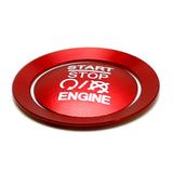 Red Engine Start Button Cover and Ring for 2015-2021 Jeep Renegade, 2017-2021 Compass and Fiat 500 500L