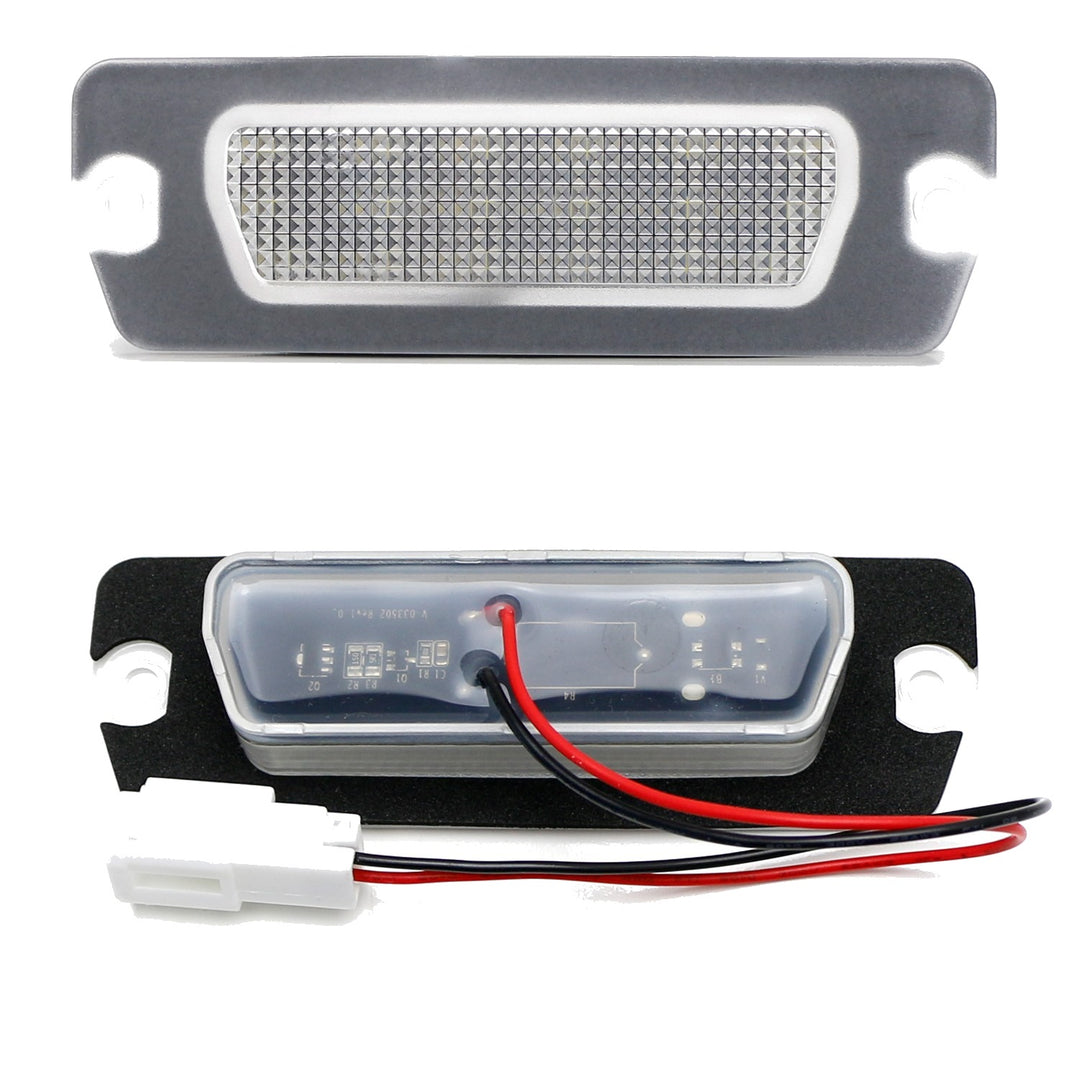 White LED License Plate Lights for 2004 Maserati 4200 GT and 2008-2019 GranTurismo