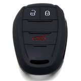 Black Silicone Key Fob Cover for 2017-2024 Alfa Romeo Giulia and Stelvio