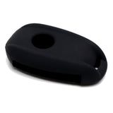 Black Silicone Key Fob Cover for 2017-2024 Alfa Romeo Giulia and Stelvio