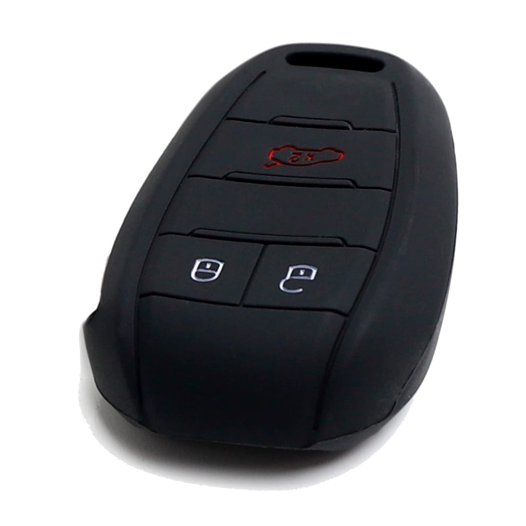 Black Silicone Key Fob Cover for 2017-2024 Alfa Romeo Giulia and Stelvio