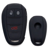 Black Silicone Key Fob Cover for 2017-2024 Alfa Romeo Giulia and Stelvio